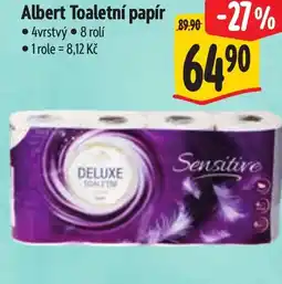 Albert Albert Toaletní papír nabídka