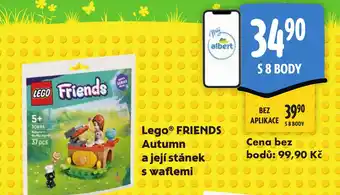 Albert Lego® FRIENDS Autumn a její stánek s waflemi nabídka