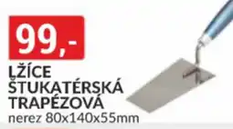 Baumax Lžíce štukatérská trapézová nabídka