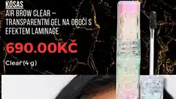 Sephora KOSAS Air brow clear - transparentní gel na obočí s efektem laminage nabídka