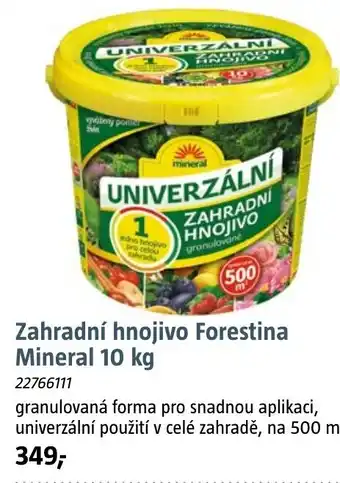 Bauhaus Zahradní hnojivo Forestina Mineral nabídka