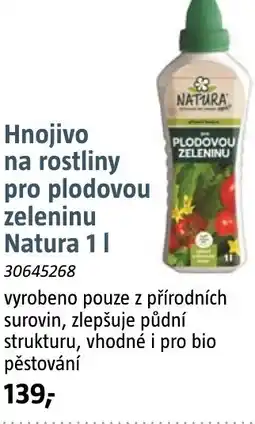 Bauhaus Hnojivo na rostliny pro plodovou zeleninu Natura nabídka