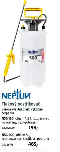 Bauhaus Tlakový postřikovač nabídka