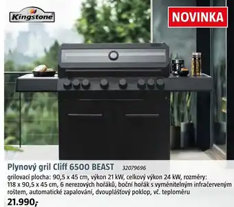 Bauhaus Plynový gril Cliff 6500 BEAST nabídka