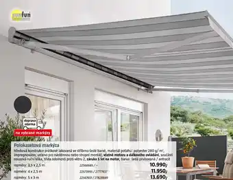Bauhaus Polokazetová markýza nabídka