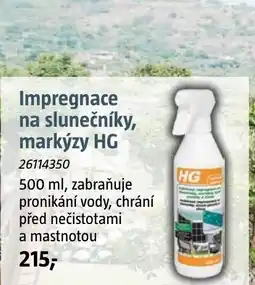 Bauhaus Impregnace na slunečníky, markýzy HG nabídka
