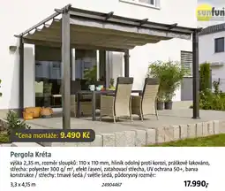 Bauhaus Pergola Kréta nabídka