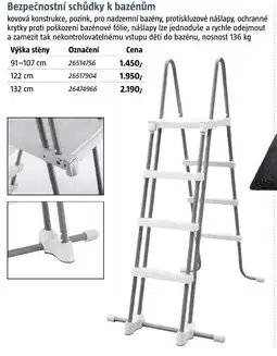 Bauhaus Bezpečnostní schůdky k bazénům nabídka