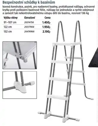 Bauhaus Bezpečnostní schůdky k bazénům nabídka