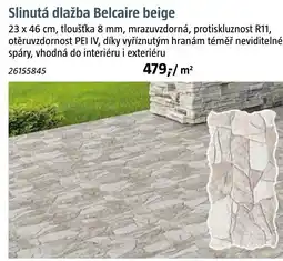 Bauhaus Slinutá dlažba Belcaire beige nabídka