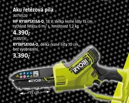 Bauhaus RYOBI Aku řetězová pila nabídka