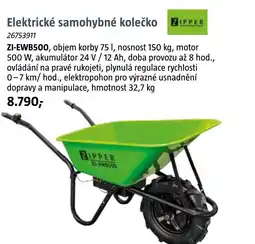 Bauhaus ZIPPER Elektrické samohybné kolečko nabídka