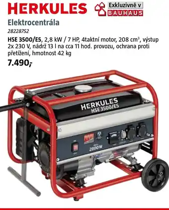Bauhaus HERKULES Elektrocentrála nabídka