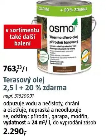 Bauhaus Terasový olej nabídka