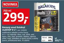 Bauhaus Barevný email Balakryl multiTOP 9 v 1 nabídka