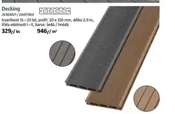 Bauhaus Decking nabídka