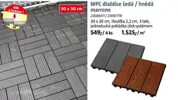 Bauhaus WPC dlaždice šedá / hnědá nabídka