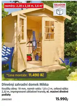 Bauhaus Dřevěný zahradní domek Mikka nabídka
