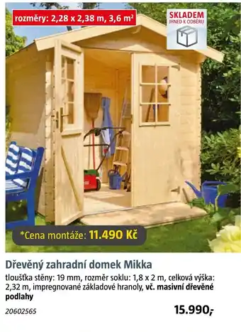Bauhaus Dřevěný zahradní domek Mikka nabídka