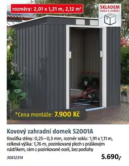 Bauhaus Kovový zahradní domek S2001A nabídka