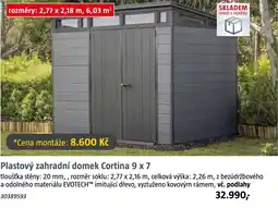 Bauhaus Plastový zahradní domek Cortina 9 x 7 nabídka