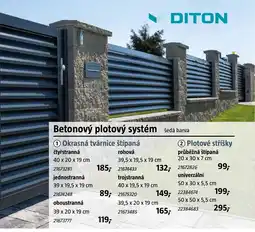 Bauhaus Betonový plotový systém nabídka