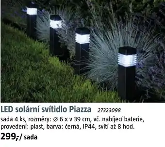 Bauhaus LED solární svítidlo Piazza nabídka
