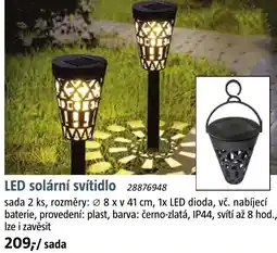 Bauhaus LED solární svítidlo nabídka