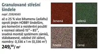 Bauhaus Granulované střešní šindele nabídka