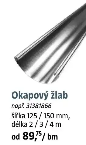 Bauhaus Okapový žlab nabídka