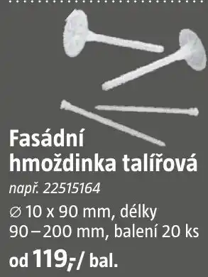 Bauhaus Fasádní hmoždinka talířová nabídka