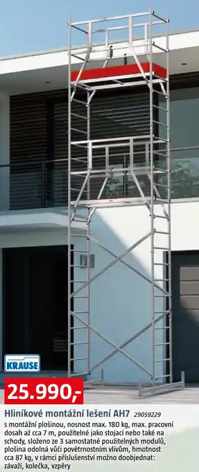 Bauhaus Hliníkové montážní lešení AH7 nabídka