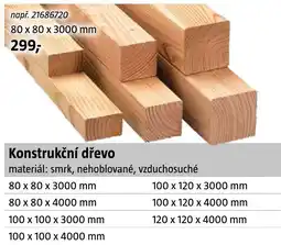 Bauhaus Konstrukční dřevo nabídka