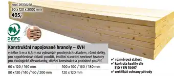 Bauhaus Konstrukční napojované hranoly - KVH nabídka