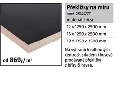 Bauhaus Překližky na míru nabídka