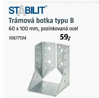 Bauhaus Trámová botka typu B nabídka