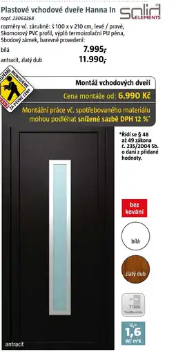 Bauhaus Plastové vchodové dveře Hanna In nabídka