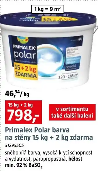 Bauhaus Primalex Polar barva na stěny nabídka