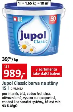 Bauhaus Jupol Classic barva na stěny nabídka