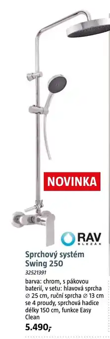 Bauhaus Sprchový systém Swing 250 nabídka