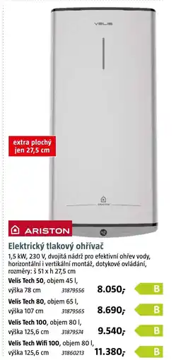 Bauhaus Elektrický tlakový ohřívač nabídka