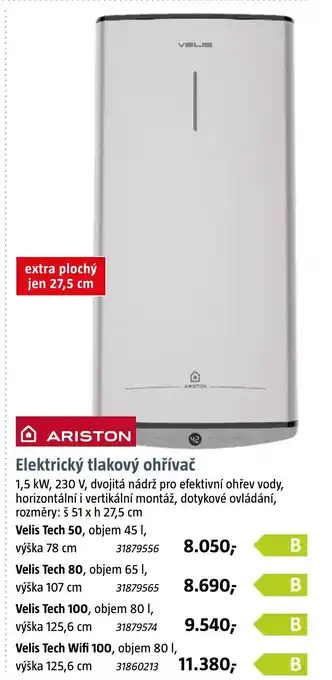 Bauhaus Elektrický tlakový ohřívač nabídka