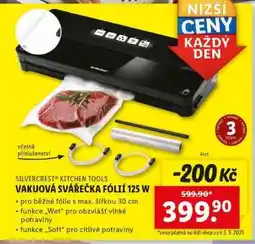 Lidl SILVERCREST KITCHEN TOOLS Vakuová svářečka fólií 125 W nabídka