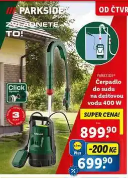 Lidl PARKSIDE Čerpadlo do sudu na dešťovou vodu 400 W nabídka