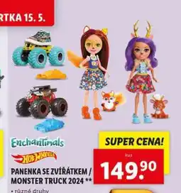 Lidl Panenka se zvířátkem / Monster Truck 2024 nabídka