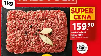 Lidl Hovězí mleté maso 100% nabídka