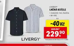 Lidl Lněná košile nabídka