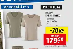 Lidl Lněné triko nabídka