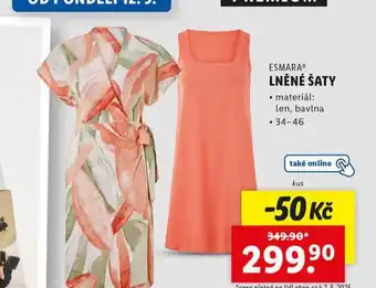 Lidl Lněné šaty nabídka