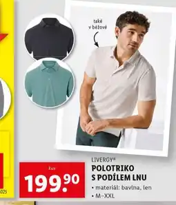 Lidl Polotriko s podílem lnu nabídka